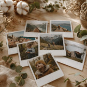 Фотокарточки в стиле Полароид